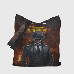 Сумка-шопер PUBG персонаж - город в огне, цвет: 3D-принт
