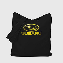 Сумка-шоппер Subaru logo yellow