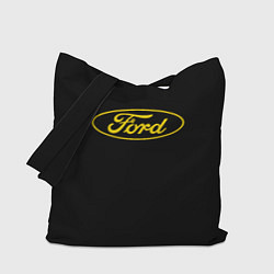 Сумка-шопер Ford logo yellow, цвет: 3D-принт