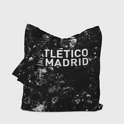 Сумка-шопер Atletico Madrid black ice, цвет: 3D-принт