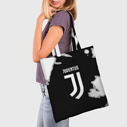 Сумка-шопер Juventus fc краски, цвет: 3D-принт — фото 2