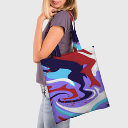 Сумка-шопер Клякса абстракция, цвет: 3D-принт — фото 2