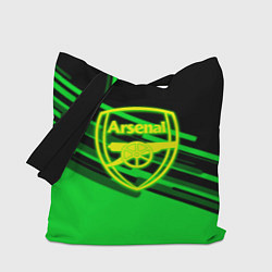 Сумка-шоппер Arsenal geometry line green