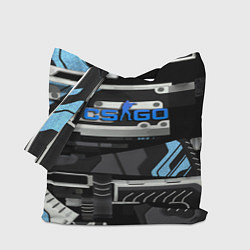 Сумка-шопер CS GO vulkan steel, цвет: 3D-принт