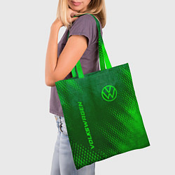 Сумка-шопер Volkswagen - green gradient вертикально, цвет: 3D-принт — фото 2