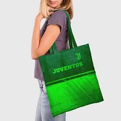 Сумка-шопер Juventus - green gradient посередине, цвет: 3D-принт — фото 2