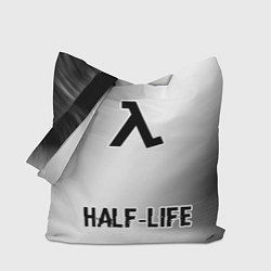 Сумка-шопер Half-Life glitch на светлом фоне по-центру, цвет: 3D-принт