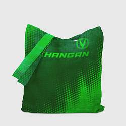 Сумка-шопер Changan - green gradient посередине, цвет: 3D-принт