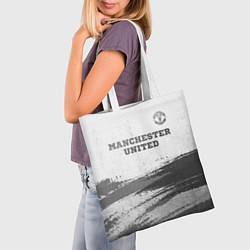 Сумка-шопер Manchester United - white gradient посередине, цвет: 3D-принт — фото 2