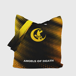 Сумка-шопер Angels of Death - gold gradient по-центру, цвет: 3D-принт