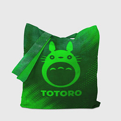 Сумка-шопер Totoro - green gradient, цвет: 3D-принт