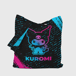 Сумка-шопер Kuromi - neon gradient, цвет: 3D-принт