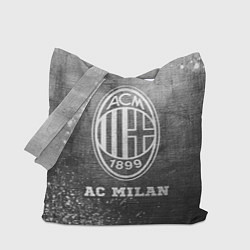 Сумка-шопер AC Milan - grey gradient, цвет: 3D-принт