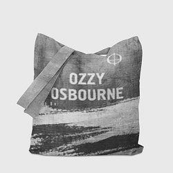 Сумка-шопер Ozzy Osbourne - grey gradient посередине, цвет: 3D-принт