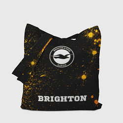 Сумка-шопер Brighton - gold gradient по-центру, цвет: 3D-принт