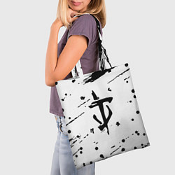 Сумка-шопер Doom краски текстура, цвет: 3D-принт — фото 2