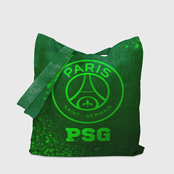 Сумка-шопер PSG - green gradient, цвет: 3D-принт