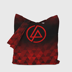 Сумка-шопер Linkin Park red poly, цвет: 3D-принт