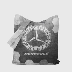 Сумка-шопер Mercedes - grey gradient, цвет: 3D-принт