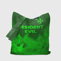 Сумка-шоппер Resident Evil - green gradient посередине