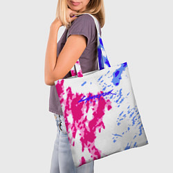 Сумка-шопер Cyberpunk 2077 неоновые краски, цвет: 3D-принт — фото 2