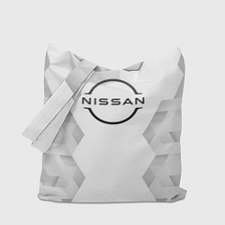 Сумка-шопер Nissan white poly, цвет: 3D-принт