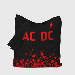 Сумка-шоппер AC DC - red gradient посередине