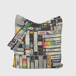 Сумка-шопер Видеокассеты vhs, цвет: 3D-принт