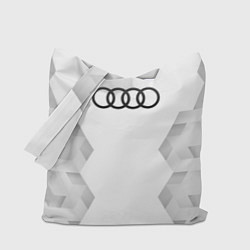 Сумка-шопер Audi white poly, цвет: 3D-принт