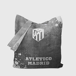 Сумка-шопер Atletico Madrid - grey gradient по-центру, цвет: 3D-принт