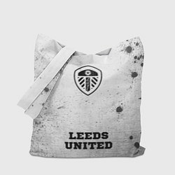 Сумка-шопер Leeds United - white gradient по-центру, цвет: 3D-принт