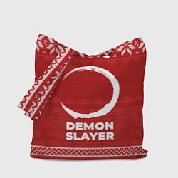 Сумка-шопер Новогодний Demon Slayer, цвет: 3D-принт