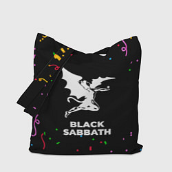 Сумка-шопер Black Sabbath конфети, цвет: 3D-принт