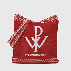 Сумка-шопер Новогодний Powerwolf, цвет: 3D-принт