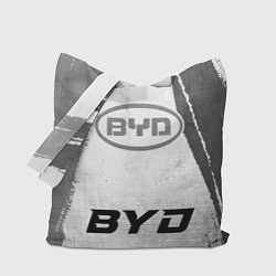 Сумка-шопер BYD - white gradient по-центру, цвет: 3D-принт