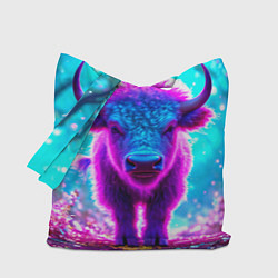 Сумка-шопер Белый буйвол, цвет: 3D-принт