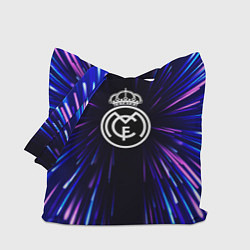 Сумка-шопер Real Madrid neon energy, цвет: 3D-принт