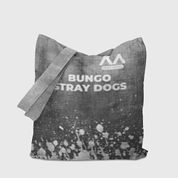 Сумка-шопер Bungo Stray Dogs - grey gradient посередине, цвет: 3D-принт