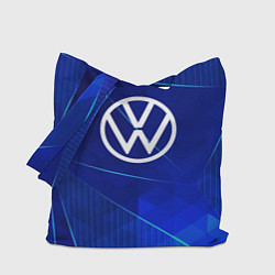 Сумка-шопер Volkswagen blue poly, цвет: 3D-принт