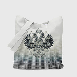 Сумка-шопер Государственный герб Российской империи градиент, цвет: 3D-принт