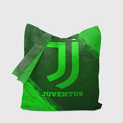 Сумка-шопер Juventus - green gradient, цвет: 3D-принт