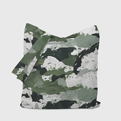 Сумка-шоппер Зеленый фактурный камуфляж