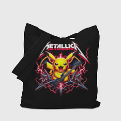 Сумка-шопер Metallica - cool Pikachu, цвет: 3D-принт