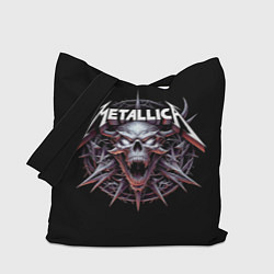 Сумка-шопер Metallica - cool skull with horns, цвет: 3D-принт