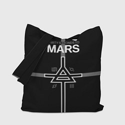 Сумка-шопер 30 Seconds to Mars - poster, цвет: 3D-принт