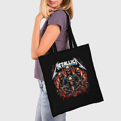 Сумка-шопер Metallica forever - thrash metal, цвет: 3D-принт — фото 2