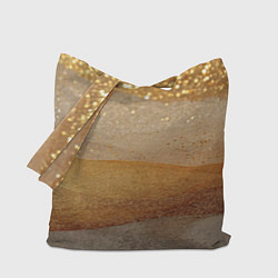 Сумка-шоппер Бежевые блестяшки текстура
