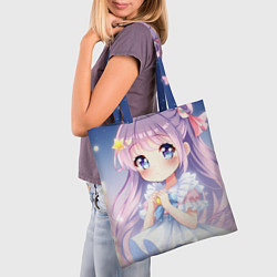 Сумка-шопер Милое аниме, цвет: 3D-принт — фото 2