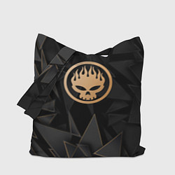Сумка-шопер The Offspring golden poly, цвет: 3D-принт