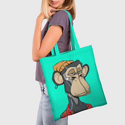 Сумка-шопер NFT ape steel, цвет: 3D-принт — фото 2